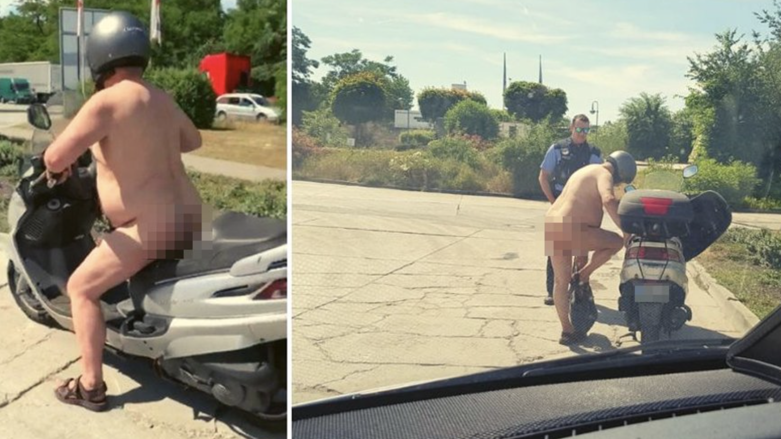 Naked biker